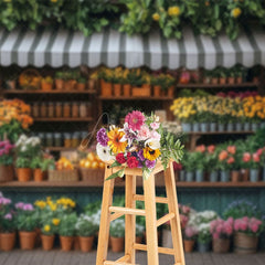 Aperturee - Aperturee Flower Green Plant Shelf Spring Photography Backdrop