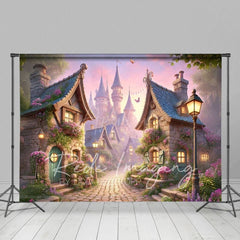 Aperturee - Aperturee Foggy Whimsical French Kingdom Spring Photo Backdrop