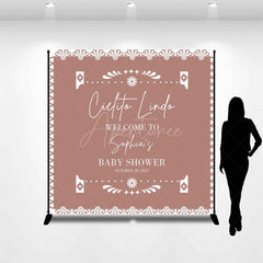 Aperturee - Aperturee Fresh Floral Lace Edges Custom Baby Shower Backdrop