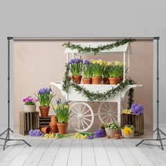 Aperturee - Aperturee Fresh Floral Potted Plant Sweet Wedding Backdrop