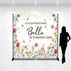 Aperturee - Aperturee Fresh Floral Spring Sweet Custom Birthday Backdrop