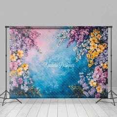 Aperturee - Aperturee Fresh Flowers Fine Art Spring Warm Photo Backdrop