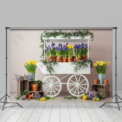Aperturee - Aperturee Fresh Spring Floral Sweet Outdoor Wedding Backdrop