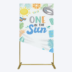 Aperturee - Aperturee Fresh Summer One In The Sun Birthday Rectangle Backdrop