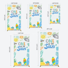 Aperturee - Aperturee Fresh Summer One In The Sun Birthday Rectangle Backdrop