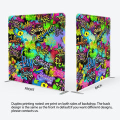 Aperturee - Aperturee Full Of Graffiti Wall Dance Square Tension Backdrop