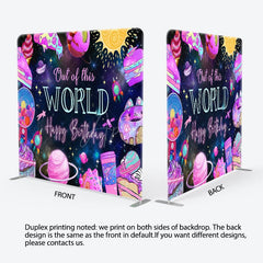 Aperturee - Aperturee Galaxy Out Of World Birthday Pillow Cover Backdrop