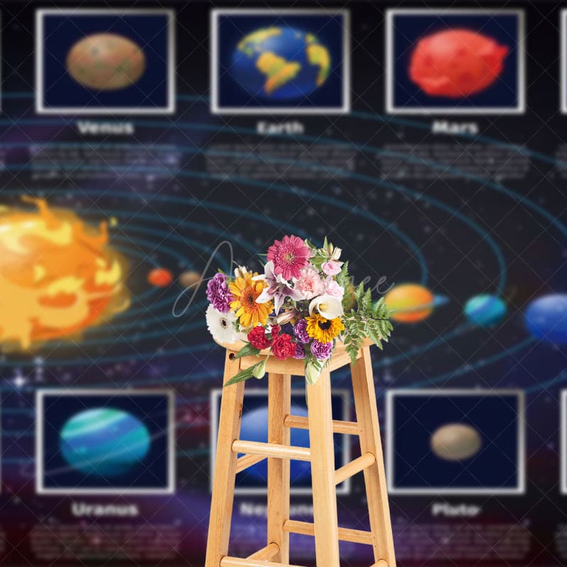 Aperturee - Aperturee Galaxy Science Popularization Study Photo Backdrop