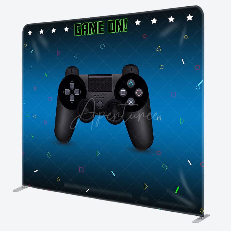 Aperturee - Aperturee Game Console Happy Birthday Square Tension Backdrop