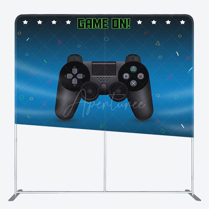 Aperturee - Aperturee Game Console Happy Birthday Square Tension Backdrop