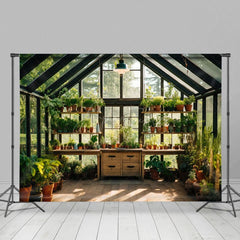 Aperturee - Aperturee Garden Glass Room Studio Spring Photography Backdrop