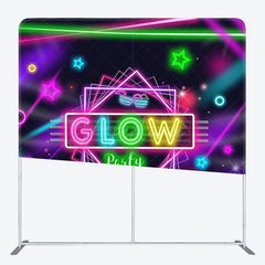 Aperturee - Aperturee Glitter Glow Party Fabric Backdrop Cover for Birthday