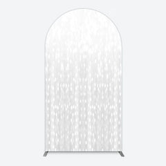 Aperturee - Aperturee Glitter Grey Bokeh Simple Photography Arch Backdrop