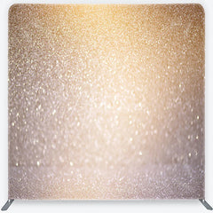 Aperturee - Aperturee Gold and Silver Glitter Bokeh Tension Fabric Backdrop Glamour Sparkle Photography Background