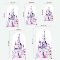 Aperturee Aperturee Gorgeous Castle Princess Birthday Arch Backdrop