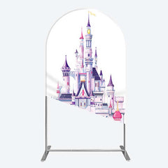 Aperturee Aperturee Gorgeous Castle Princess Birthday Arch Backdrop