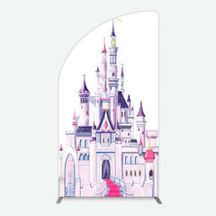 Aperturee Aperturee Gorgeous Castle Princess Birthday Half Moon Arch Backdrop