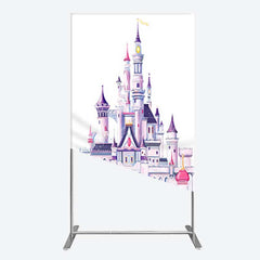 Aperturee Aperturee Gorgeous Castle Princess Birthday Rectangle Backdrop