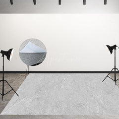 Aperturee - Aperturee Gray Marble Crack Simple Photo Fabric Floor Backdrop