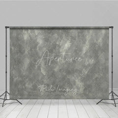 Aperturee - Aperturee Gray Textured Abstract Photography Backdrop Distressed Concrete Plaster Wall Background for Studio Portraits
