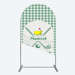 Aperturee Aperturee Green Plaid Mastered His First Year Arch Backdrop