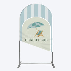 Aperturee - Aperturee Green Stripe Arch Beach Club Party Arch Backdrop