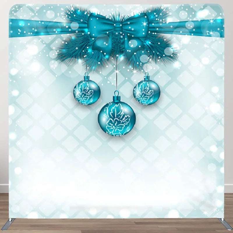 Aperturee - Aperturee Green Tiffany Bow And Balloons Rhombus Dots Backdrop