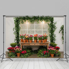 Aperturee - Aperturee Greenhouse Floral Fresh And Sweet Spring Backdrop