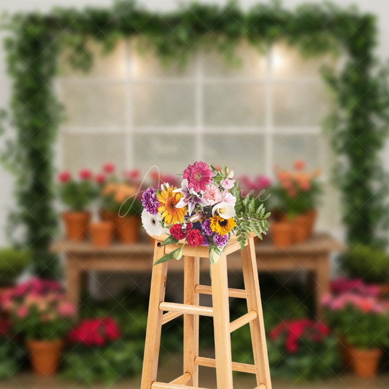 Aperturee - Aperturee Greenhouse Floral Fresh And Sweet Spring Backdrop