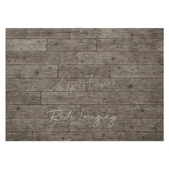 Aperturee - Aperturee Grey Vibe Wood Pattern Rubber Floor Mat For Photo