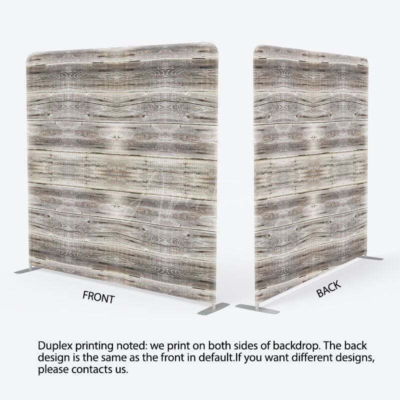 Aperturee - Aperturee Grey Vibe Wood Photography Square Tension Backdrop