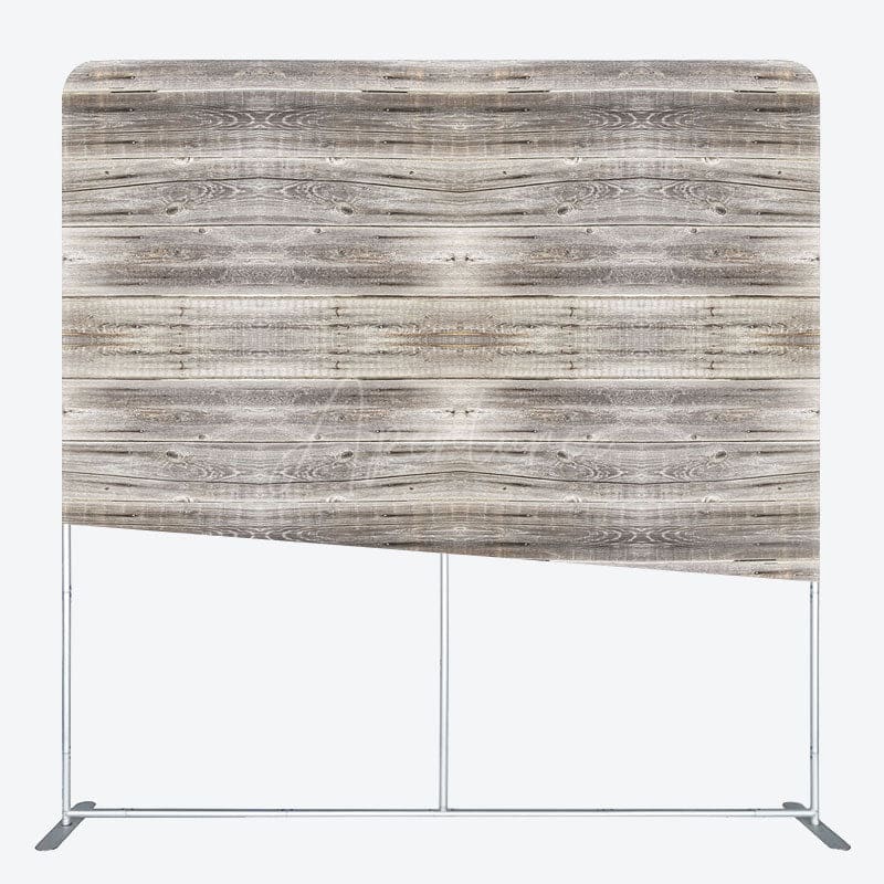 Aperturee - Aperturee Grey Vibe Wood Photography Square Tension Backdrop