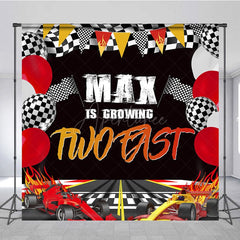Aperturee - Aperturee Growing Two Fast Racer Game Custom Birthday Backdrop