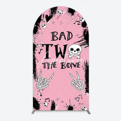 Aperturee - Aperturee Halloween Pink Ghost Bad Two The Bone Arch Backdrop