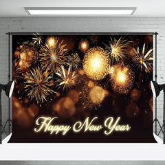 Aperturee - Aperturee Happy New Year Shiny Golden Carnival Night Backdrop