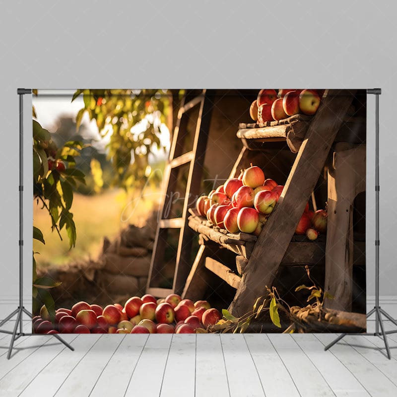 Aperturee - Aperturee Harvest Apple Farm Sweet Bokeh Photography Backdrop