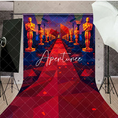 Aperturee - Aperturee Human Chess Sculpture Red Carpet Stage Sweep Backdrop