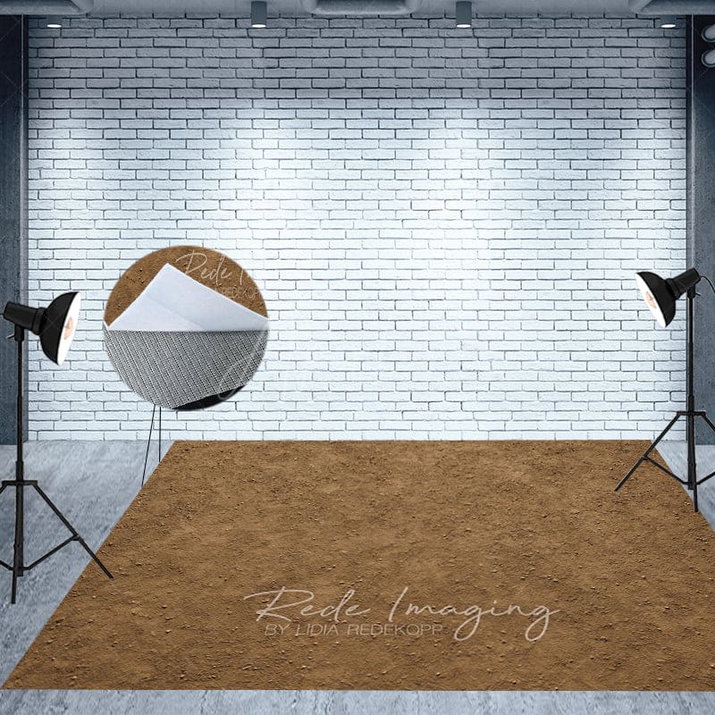 Aperturee - Aperturee Ice Cream Dessert Shop Brown Rug Combo Set Backdrop