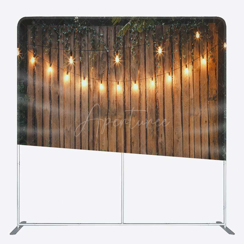 Aperturee Aperturee Light Stage Backyard Night Party Pillow Case Backdrop