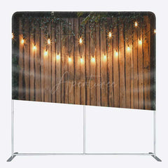 Aperturee Aperturee Light Stage Backyard Night Party Pillow Case Backdrop