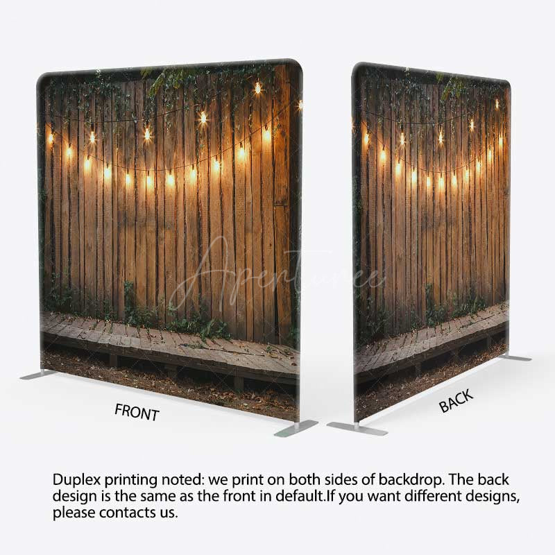 Aperturee Aperturee Light Stage Backyard Night Party Pillow Case Backdrop
