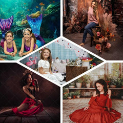 Aperturee - Aperturee Like 3D Color Crease Effect Rainbow Combo Set Backdrop