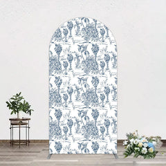 Aperturee - Aperturee Line Trees Wetland Animals Birthday Arch Backdrop