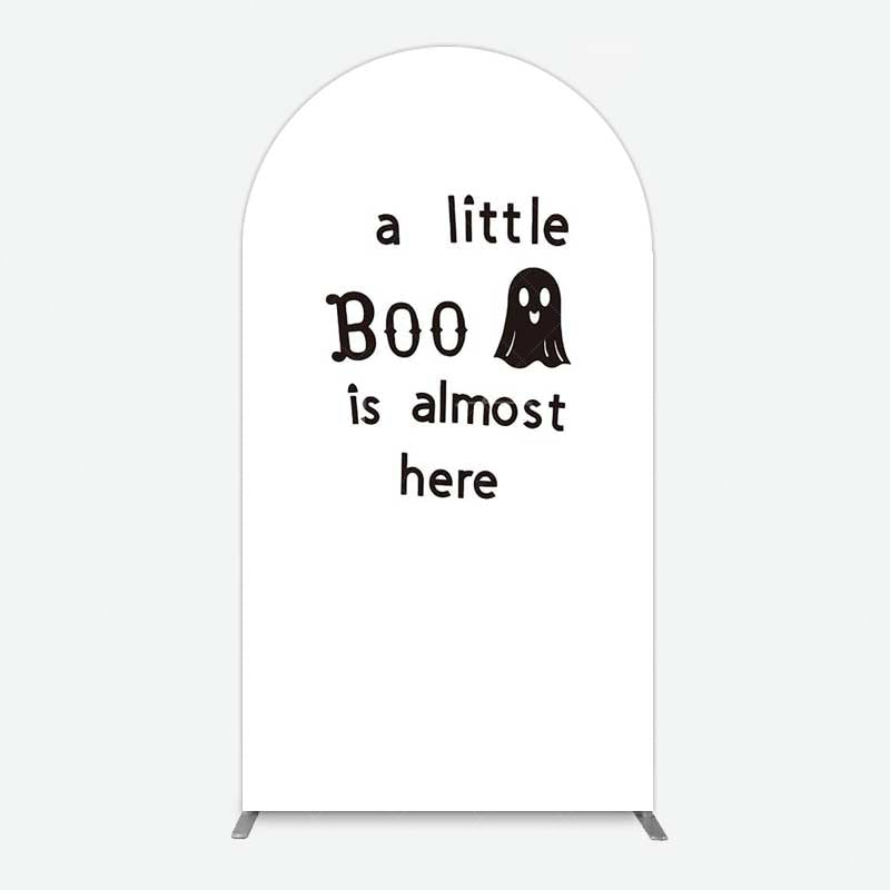 Aperturee Aperturee Little Boo Almost Here Baby Shower Arch Backdrop