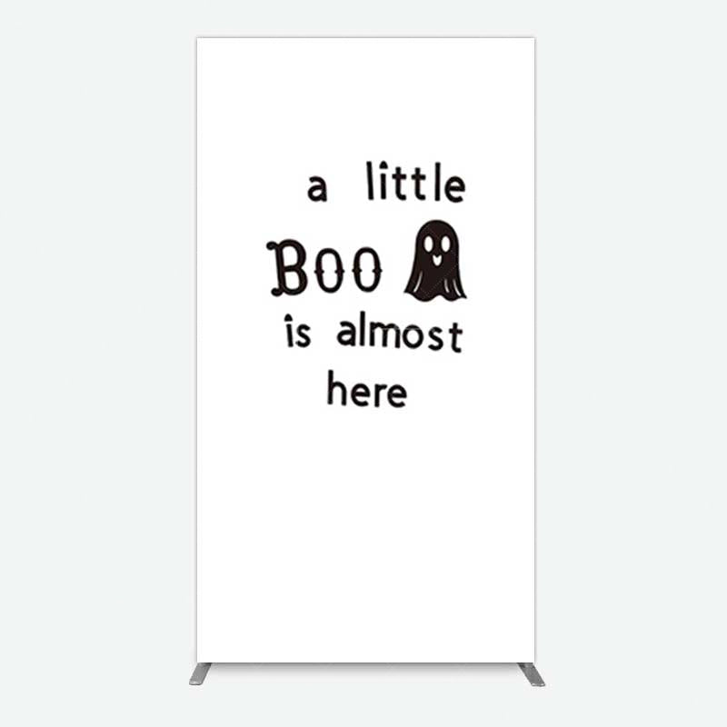 Aperturee Aperturee Little Boo Almost Here Baby Shower Rectangle Backdrop