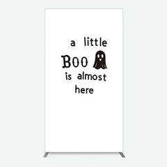 Aperturee Aperturee Little Boo Almost Here Baby Shower Rectangle Backdrop