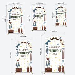 Aperturee - Aperturee Love Stars Tie Watch Happy Fathers Day Arch Backdrop
