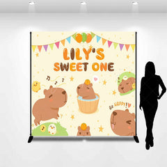 Aperturee - Aperturee Lovely Makabaka Life Custom Happy Birthday Backdrop