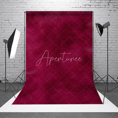 Aperturee - Aperturee Luxurious Deep Magenta Plush Fur Textured Photography Backdrop Soft Elegant Background for Creative Portraits.