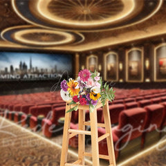 Aperturee - Aperturee Luxury Movie Theatre Architecture Photo Backdrop